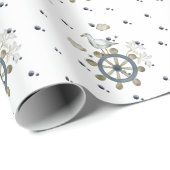 Seagull Hitching a Ride Geschenkpapier (Rolleneckpunkt)