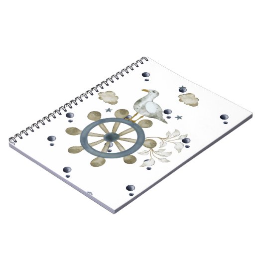 Seagull Hitching a Ride Notizblock (Linke Seite)