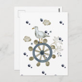 Seagull Hitching a Ride Postkarte (Vorne/Hinten)