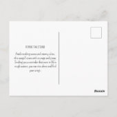 Seagull Höhenwellen Sturmwolken Wolken Ozean Küste Postkarte (Rückseite)