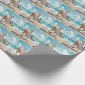 Seagull Holding an Ice Cream Cone Geschenkpapier (Ecke)