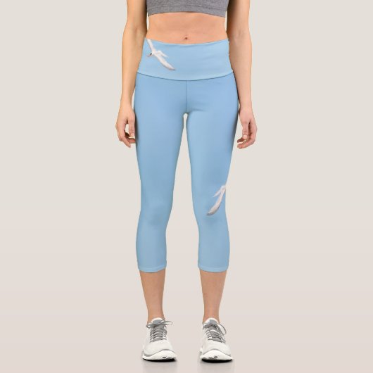 Seagull im Flug Capri Leggings (Vorderseite)