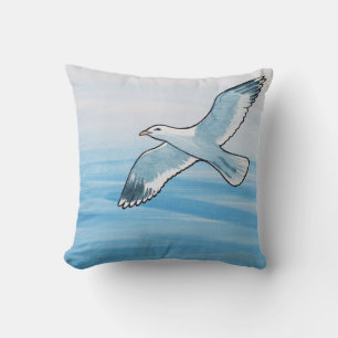 Seagull im Flug Kissen