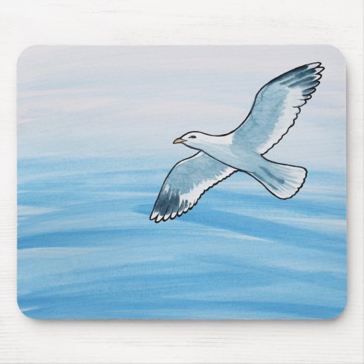 Seagull im Flug Mousepad (Vorne)