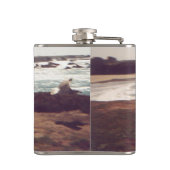 Seagull im Flug Vinyl Wrapped Flask Flachmann (Rückseite)