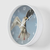 Seagull im Foto Wanduhr (Winkel)