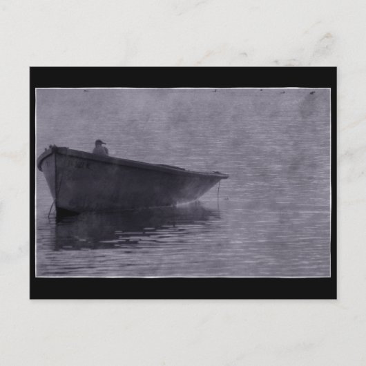 Seagull im Nebel. Postkarte (Vorderseite)