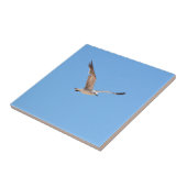 Seagull in Flight Blue Fliese (Seite)