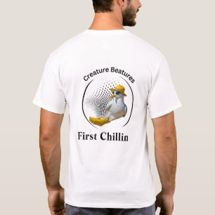 Seagull in Gelbstiefeln Spaß am Strand T-Shirt