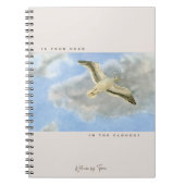 Seagull in the clouds notizblock (Vorderseite)