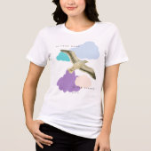 Seagull in the Clouds Tri-Blend Shirt (Vorderseite)