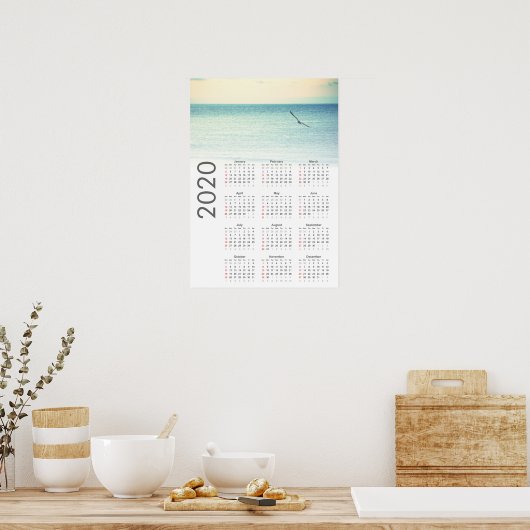Seagull-Kalender 2020-Poster Poster (Küche)