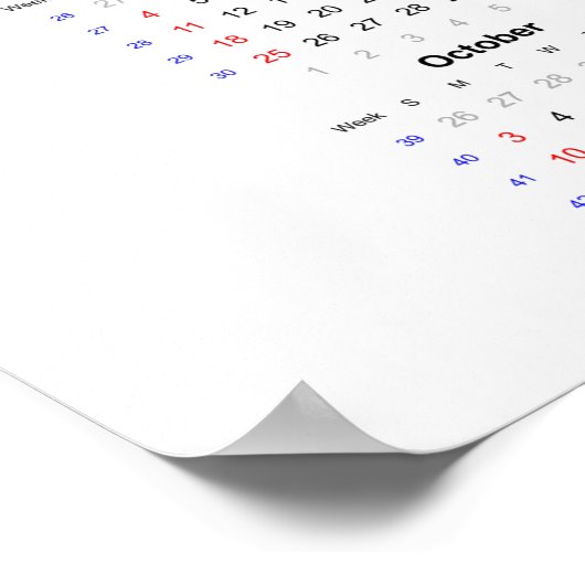 Seagull Kalender 2021 Poster - Sonntag erster (Ecke)