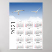 Seagull Kalender 2021 Poster - Sonntag erster (Vorne)