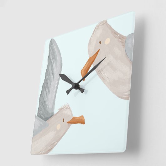 Seagull Küste Thema Wall Uhr (Winkel)