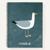 Seagull Küstenvogel Personalisiert Notizblock (Vorderseite)