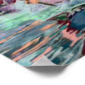 Seagull Landung am Candlewood Lake Custom Art Poster (Ecke)