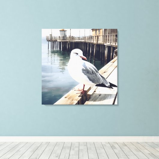 Seagull Leinwanddruck (Insitu (Holzboden))