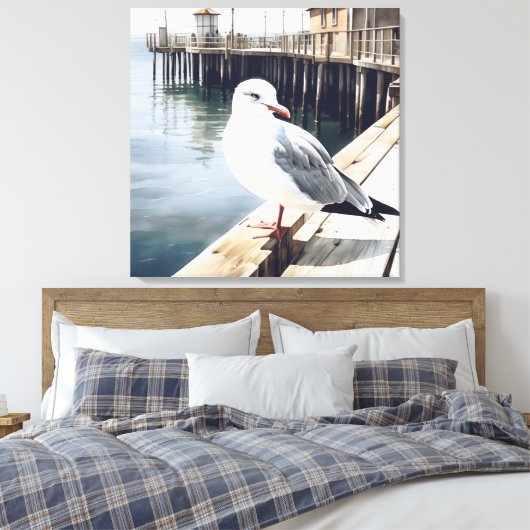 Seagull Leinwanddruck (Insitu (Schlafzimmer))