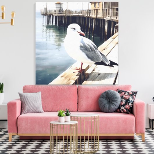 Seagull Leinwanddruck (Insitu (Wohnzimmer))