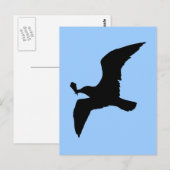 Seagull mit Eiscreme Postkarte (Vorne/Hinten)