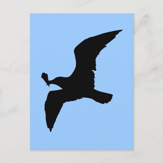 Seagull mit Eiscreme Postkarte (Vorderseite)