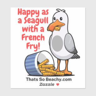 Seagull mit französischem Aufkleber Wildholz Prome