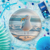 Seagull mit französischen Fries Pappteller (Party)