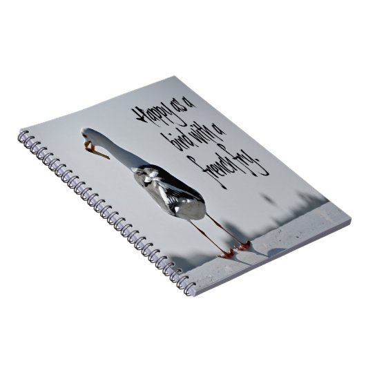 Seagull mit französischer Futter Notizblock (Rechte Seite)