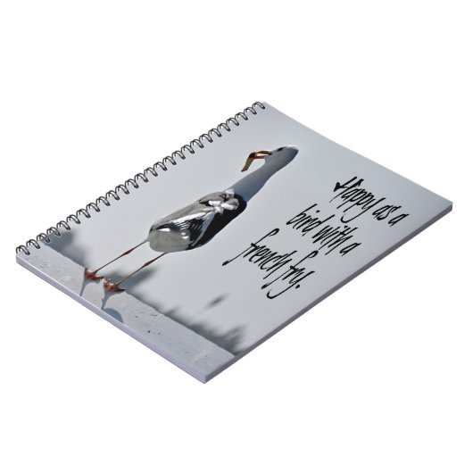 Seagull mit französischer Futter Notizblock (Linke Seite)