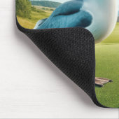 Seagull mit Golfball Mousepad (Ecke)