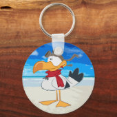 SEAGULL MIT PILOTGOGGLES SCHLÜSSELANHÄNGER (Vorderseite)