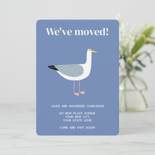 Seagull Moving New Zuhause Ankündigung (Stehend Vorderseite)