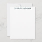 Seagull Nautical Coastal Bird Personalized Mitteilungskarte (Rückseite)