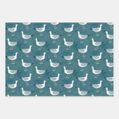 Seagull Nautical Geschenkpapier Set (Vorderseite 3)