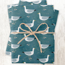 Seagull Nautical Geschenkpapier Set