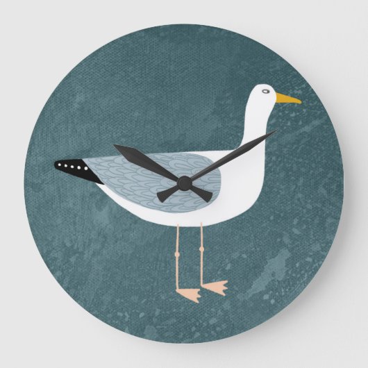 Seagull Nautical Große Wanduhr (Vorderseite)