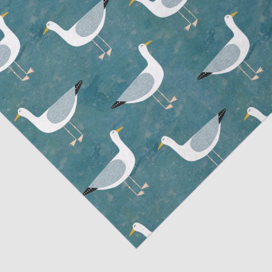 Seagull Nautical Seidenpapier (Detail)
