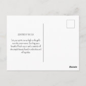 Seagull Ocean Bird Beach Küste Postkarte (Rückseite)