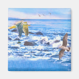 SEAGULL OCEAN PLAYBODEN MAGNET