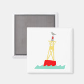 Seagull on Buoy Magnet (Vorderseite/Rückseite)