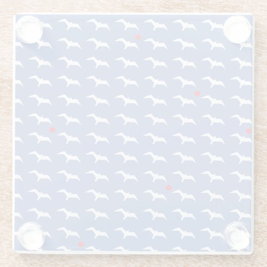 Seagull Pattern Glasuntersetzer (Rückseite)