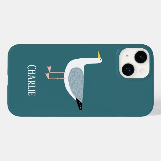Seagull Personalisiert Case-Mate iPhone Hülle (Rückseite (Horizontal))
