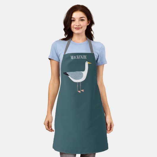 Seagull Personalisiert Schürze (Getragen)