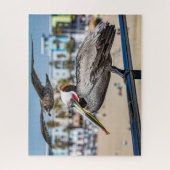 Seagull Photobombs Foto Portrait, Puzzle (Vertikal)