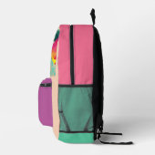Seagull Pink Bedruckter Rucksack (Rechts)
