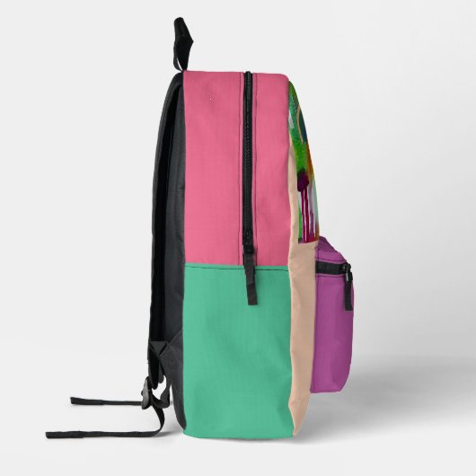 Seagull Pink Bedruckter Rucksack (Links)