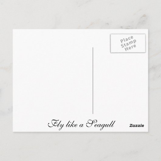 Seagull Postkarte (Rückseite)