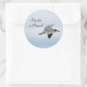 Seagull Runder Aufkleber (Tasche)
