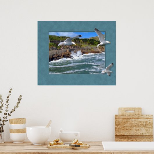 Seagull Scape Poster (Küche)